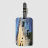 Segelboot-Reflexion vom Sonnenuntergang Gepäckanhänger (Vorderseite Vertikal)