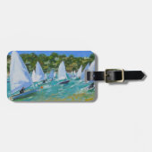 Segelboot-Rennen Gepäckanhänger (Vorderseite horizontal)