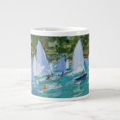 Segelboot-Rennen Jumbo-Tasse (Vorderseite)
