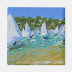 Segelboot-Rennen Magnet