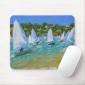 Segelboot-Rennen Mousepad (Mit Mouse)