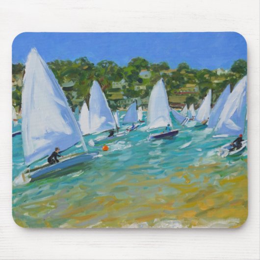 Segelboot-Rennen Mousepad (Vorne)