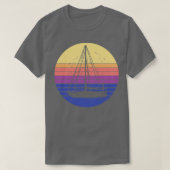 Segelboot Retro 1 T-Shirt (Design vorne)