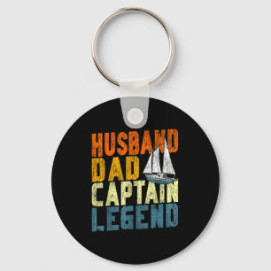 Segelboot Retro Vintage Ehemann Vater Kapitän Schlüsselanhänger