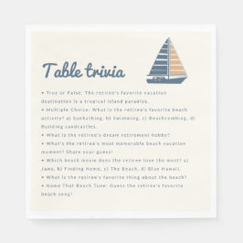 Segelboot Ruhestand Party Tischtafel Trias Serviette