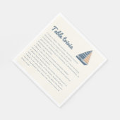 Segelboot Ruhestand Party Tischtafel Trias Serviette (Ecke)