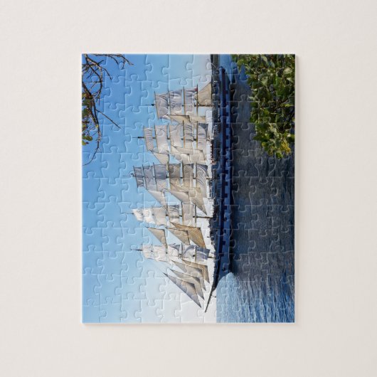 Segelboot Schooner-Segelboot Puzzle (Vertikal)