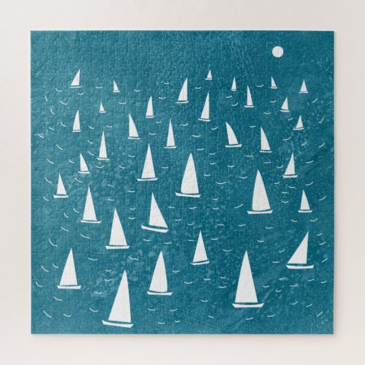 Segelboot Seascape Puzzle (Vertikal)