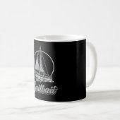 Segelboot Segelboot Segelboot Sailboat Funny Kaffeetasse (VorderseiteRechts)
