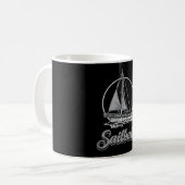 Segelboot Segelboot Segelboot Sailboat Funny Kaffeetasse (Vorderseite Links)