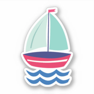 Segelboot-Segeln Aufkleber