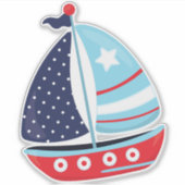 Segelboot, Segeln, Segeln, Boot, Schiff, Segeln Aufkleber (Vorderseite)