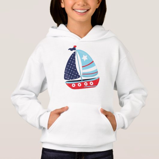 Segelboot, Segeln, Segeln, Boot, Schiff, Segeln Hoodie (Vorderseite)