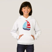 Segelboot, Segeln, Segeln, Segeln, Boot, Schiff Hoodie (Vorne ganz)