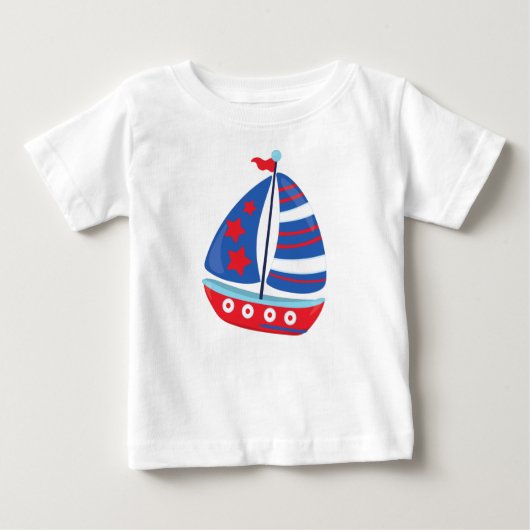Segelboot, Segeln, Segeln, Segeln, Segeln, Schiff, Baby T-shirt (Vorderseite)