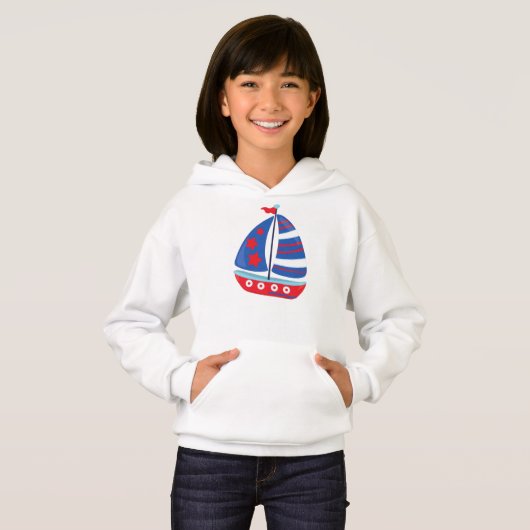 Segelboot, Segeln, Segeln, Segeln, Segeln, Schiff, Hoodie (Vorne ganz)