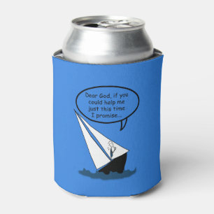 Segelboot Segeln Sehr geehrter Gott Funny Can Cool Dosenkühler
