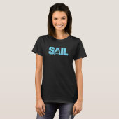 Segelboot Segeln T-Shirt (Vorne ganz)