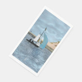 SEGELBOOT SERVIETTE (Ecke)