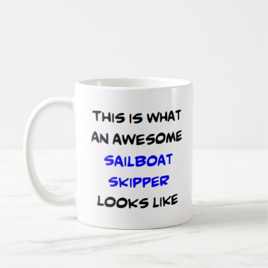 Segelboot Skipper, phantastisch Kaffeetasse (Links)