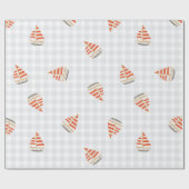 Segelboot Sommer Checker Kinderkinder  Geschenkpapier (Flach)