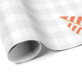 Segelboot Sommer Checker Kinderkinder  Geschenkpapier (Rolleneckpunkt)