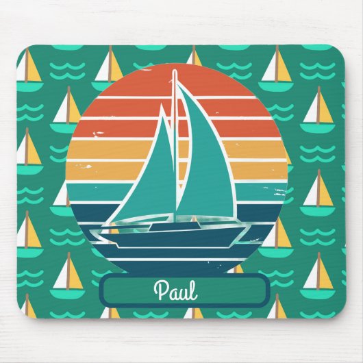 Segelboot Sommer-Mauspad Mousepad (Vorne)