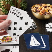 Segelboot Spielkarten (In Situ)