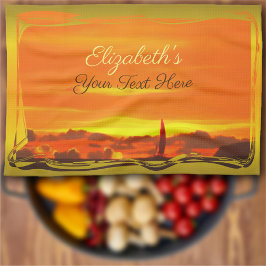 Segelboot Sunset 1300 Geschirrtuch