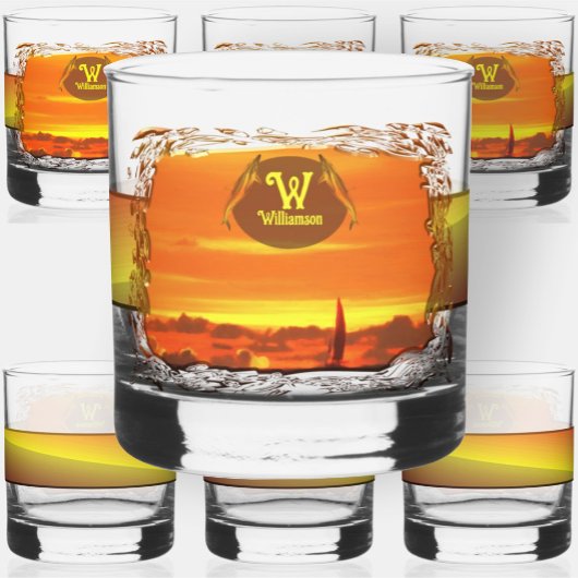 Segelboot Sunset 1300 Whiskyglas