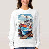 Segelboot Sweatshirt (Vorderseite)