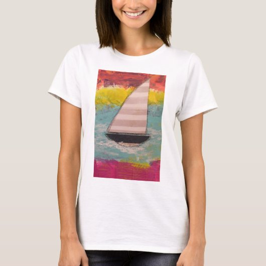 Segelboot T-Shirt (Vorderseite)