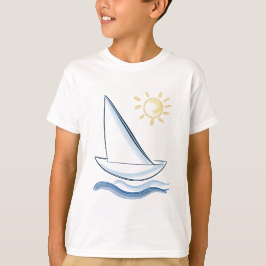 Segelboot T-Shirt (Vorderseite)