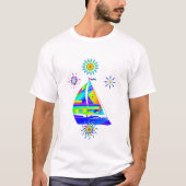 Segelboot T - Shirt (Vorderseite)