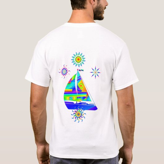 Segelboot T - Shirt (Rückseite)