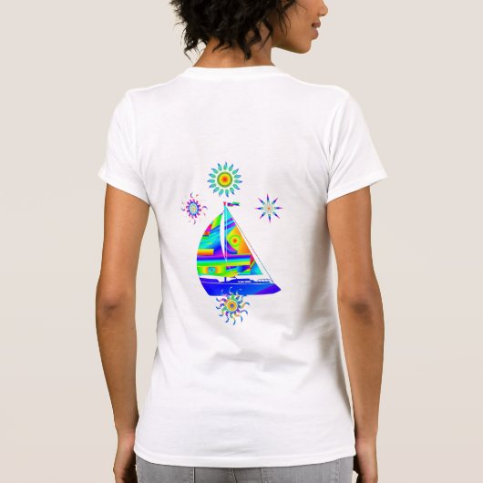 Segelboot T - Shirt (Rückseite)
