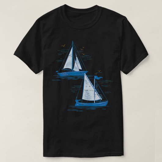 Segelboot T-Shirt (Design vorne)