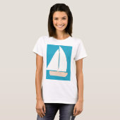 Segelboot-T - Shirt (Vorne ganz)