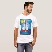 Segelboot T-Shirt (Vorne ganz)