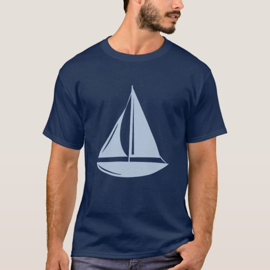 Segelboot-T - Shirt (Vorderseite)