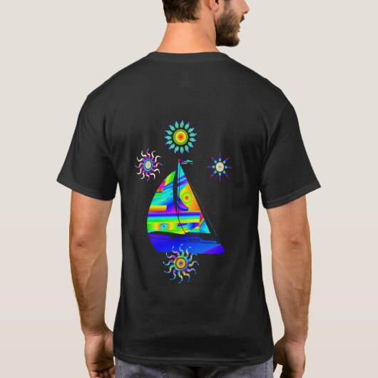 Segelboot T - Shirt (Rückseite)
