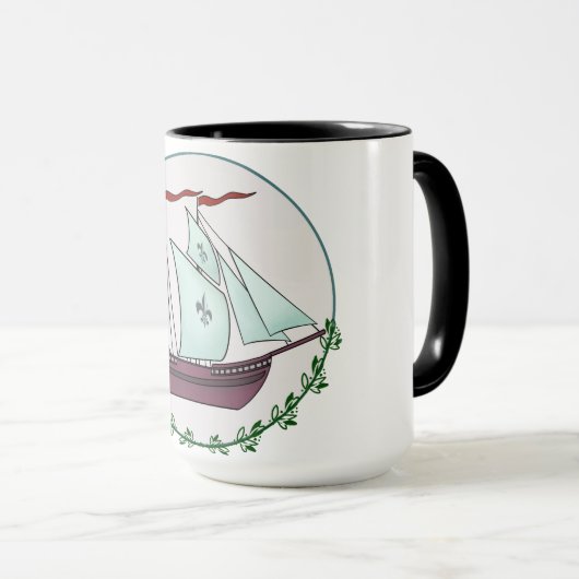 Segelboot-Tasse Tasse (VorderseiteRechts)
