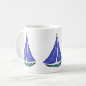 Segelboot-Tassen u. Trinkbehälter Kaffeetasse (Vorderseite Links)
