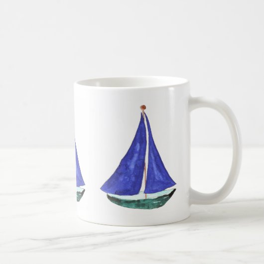 Segelboot-Tassen u. Trinkbehälter Kaffeetasse (Rechts)