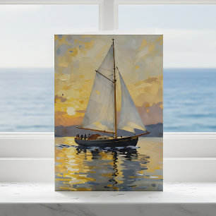 Segelboot-Thema Alles Gute zum Geburtstag Karte