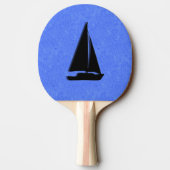 Segelboot Tischtennis Schläger (Rückseite)