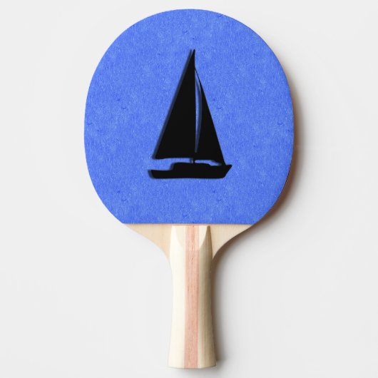 Segelboot Tischtennis Schläger (Vorderseite)