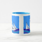 Segelboot-Trio Tasse (Zentrum)