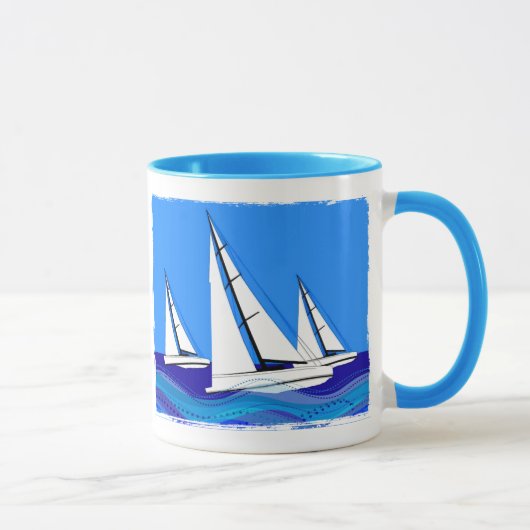 Segelboot-Trio Tasse (Rechts)