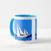 Segelboot-Trio Tasse (Vorderseite Links)